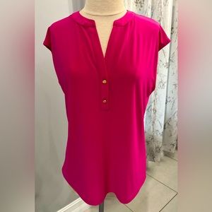 😍Anne Klein sleeveless fuchsia top, NWT